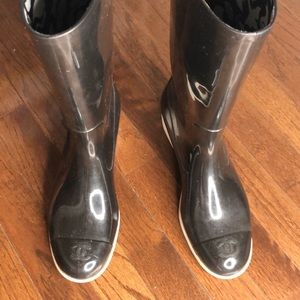 Chanel Authentic Rain Boots